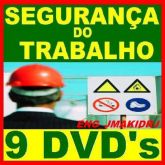 9 DVDs SEGURANÇA DO TRABALHO SAÚDE MEDICINA E NORMAS TÉCNICAS